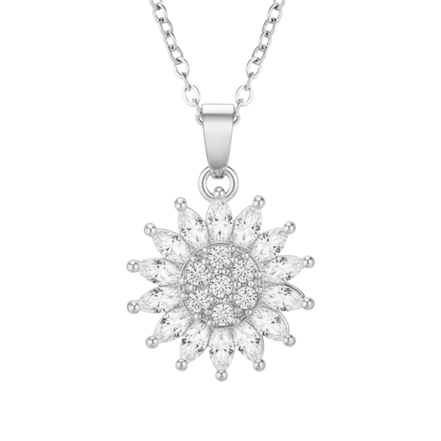 Obracający się naszyjnik "Słonecznik"