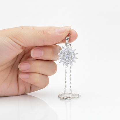 Obracający się naszyjnik "Słonecznik"