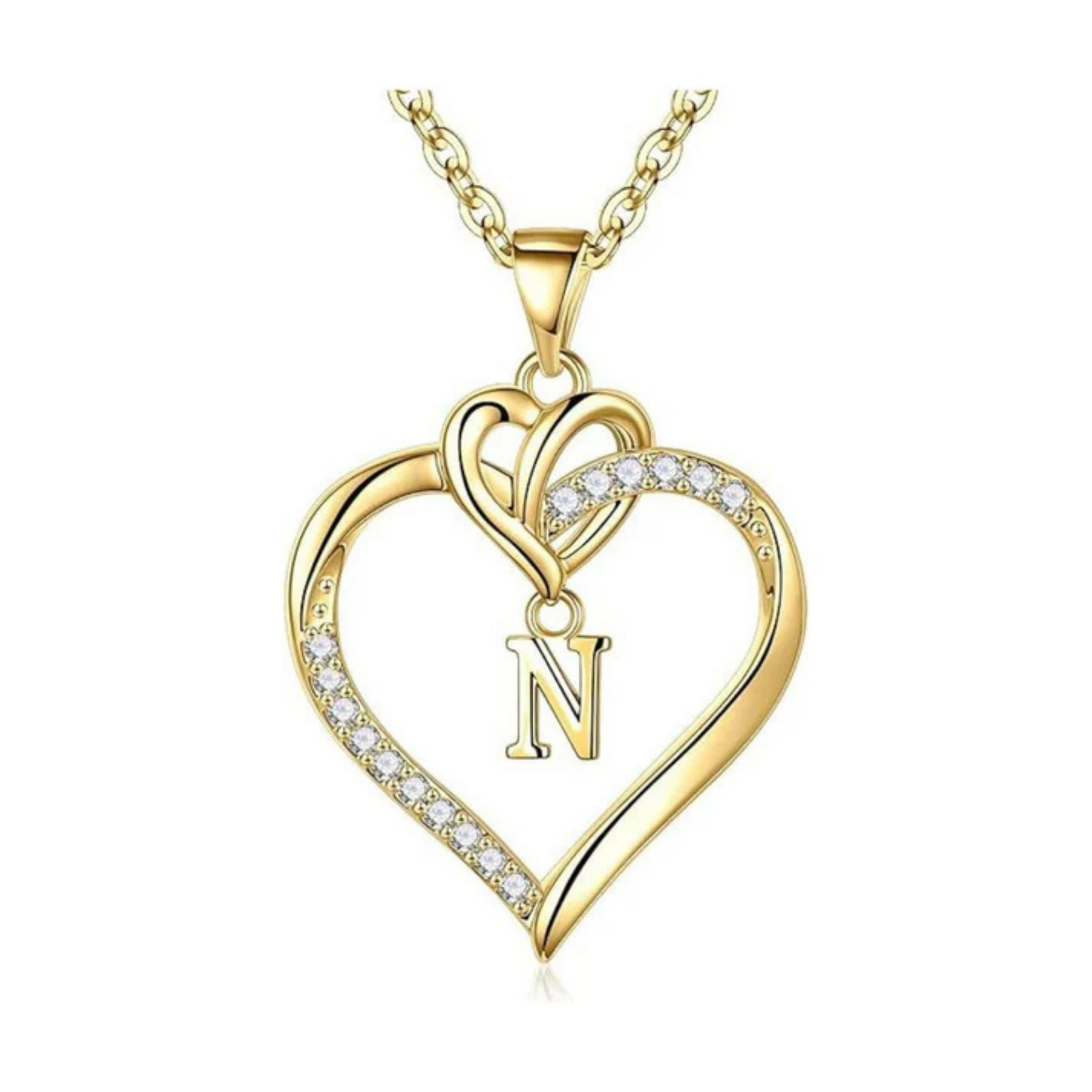 Naszyjnik z literą "Love"