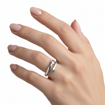 Regulowany pierścionek "Immortal Love"