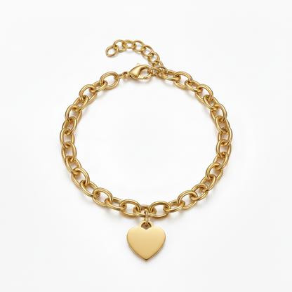 Bransoletka Initial "Custom Hearts"