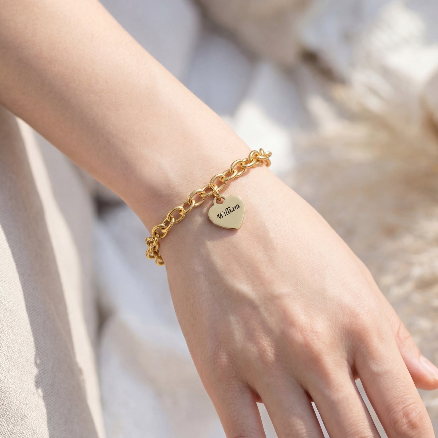 Bransoletka Initial "Custom Hearts"