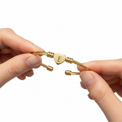 Bransoletka Initial "Heart"