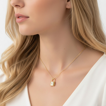 Naszyjnik Initial "Gold Lock"
