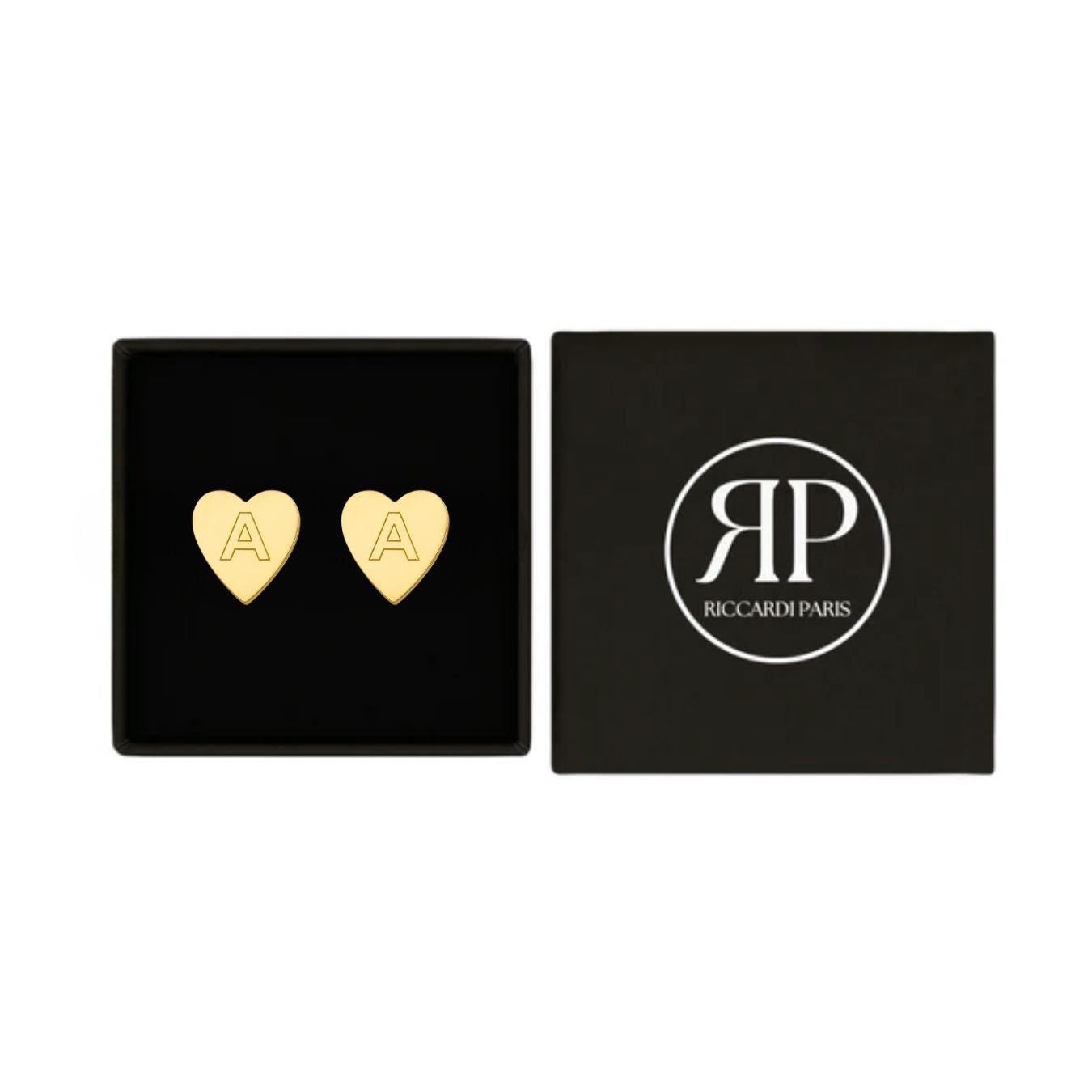 Kolczyki Initial "Chic Heart"