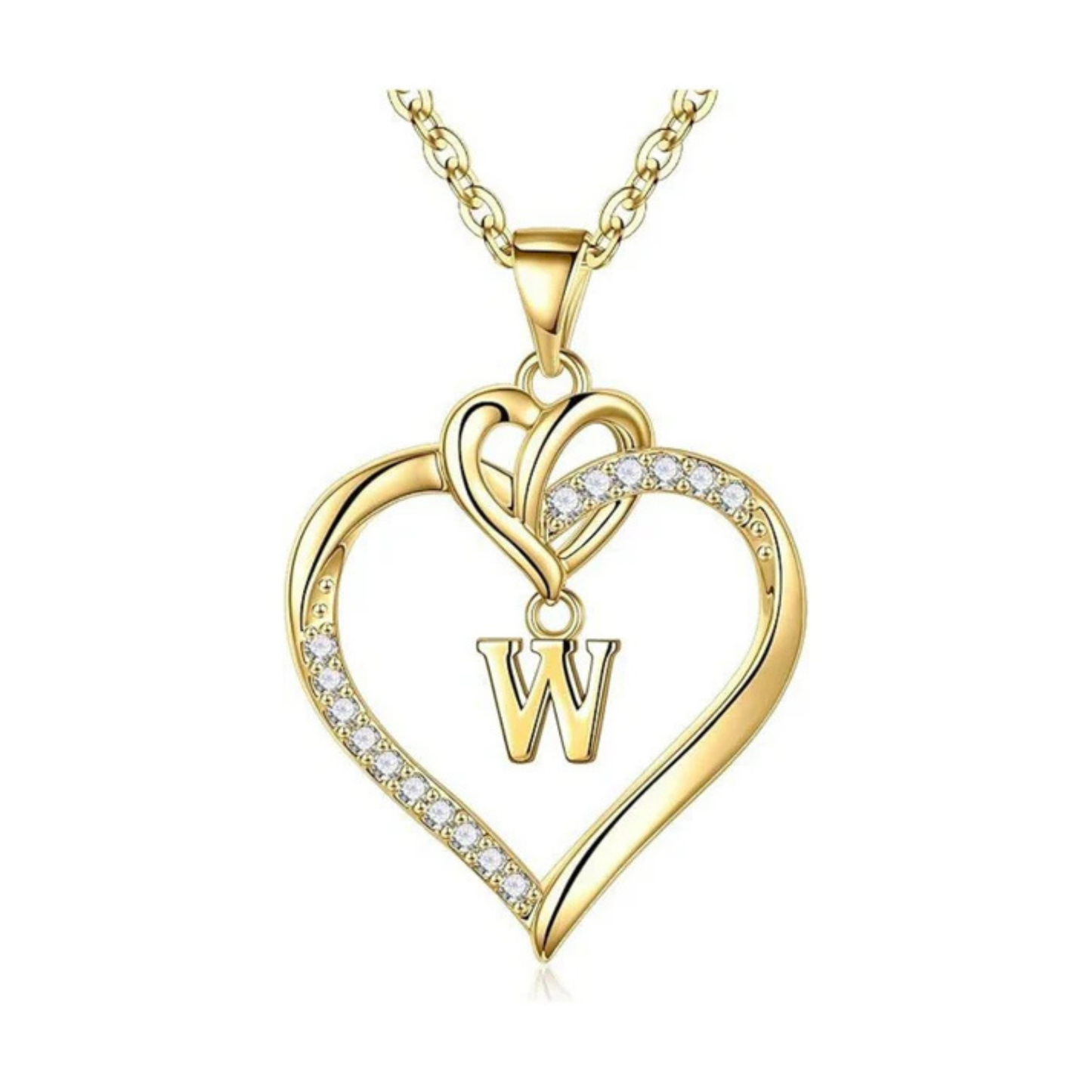 Naszyjnik z literą "Love"