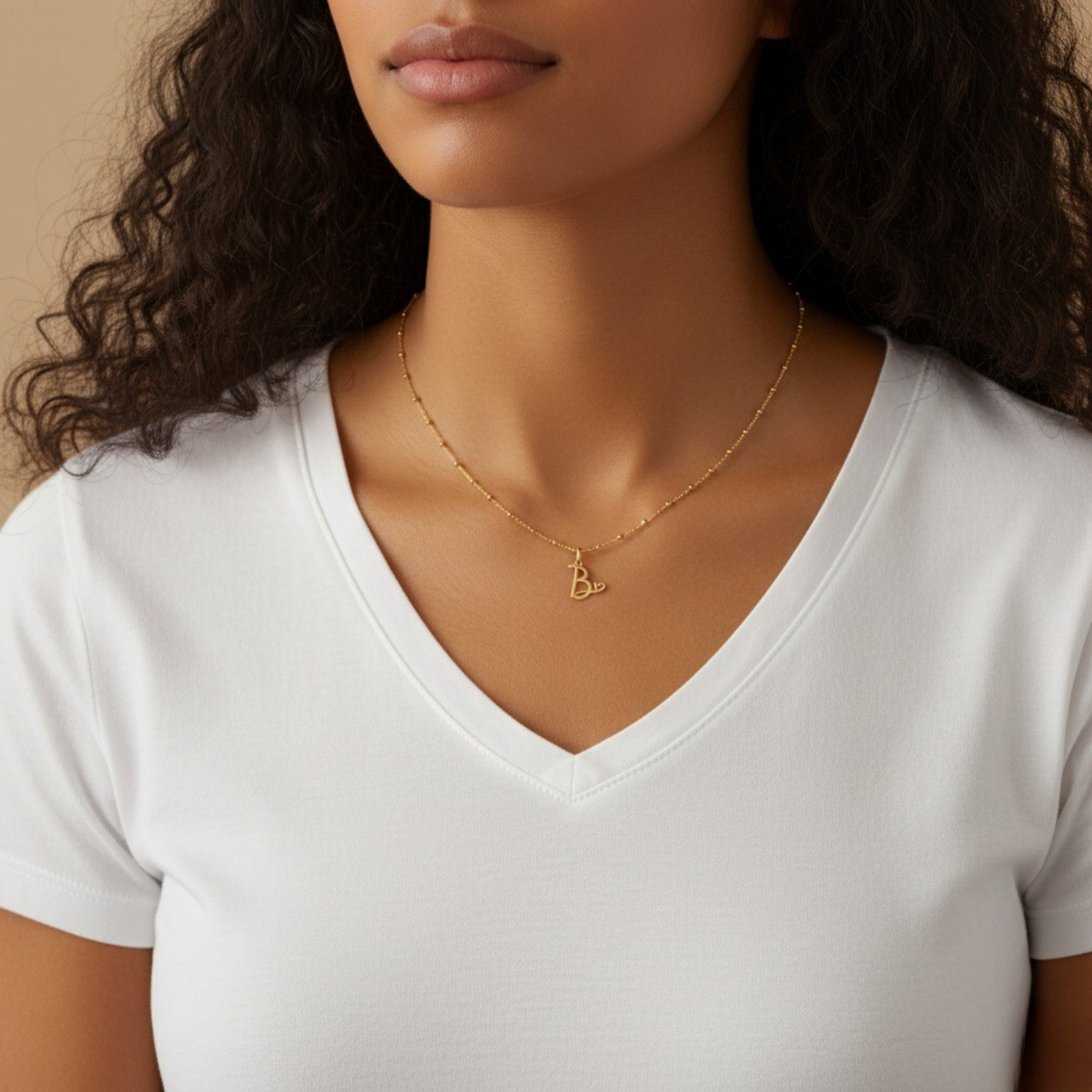 Naszyjnik Initial "Heart Love"