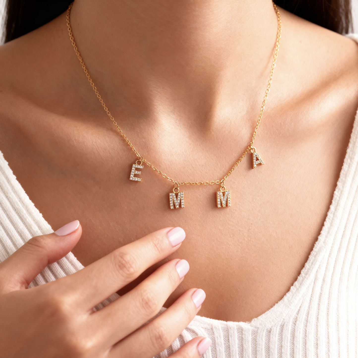 Naszyjnik z imieniem "Sparkles"