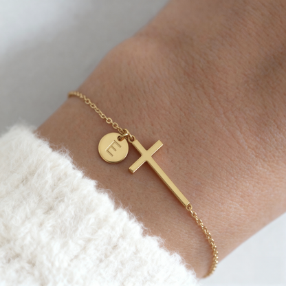 Bransoletka Initial "Cross"