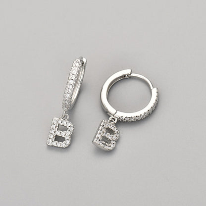 Kolczyki Initial "Crystal"