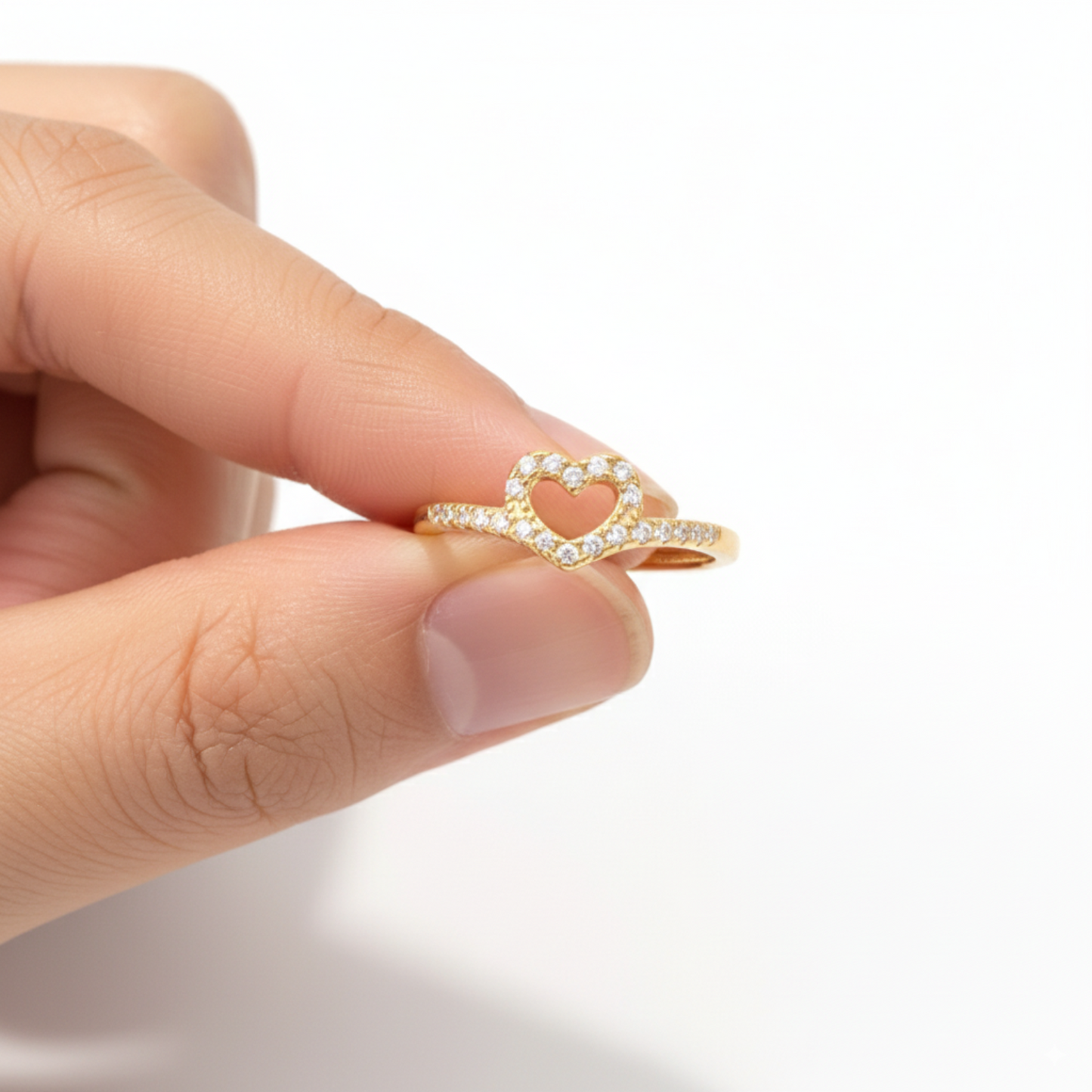 Regulowany pierścionek "Pure Love"