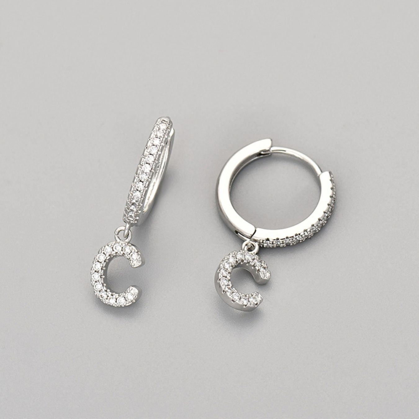 Kolczyki Initial "Crystal"