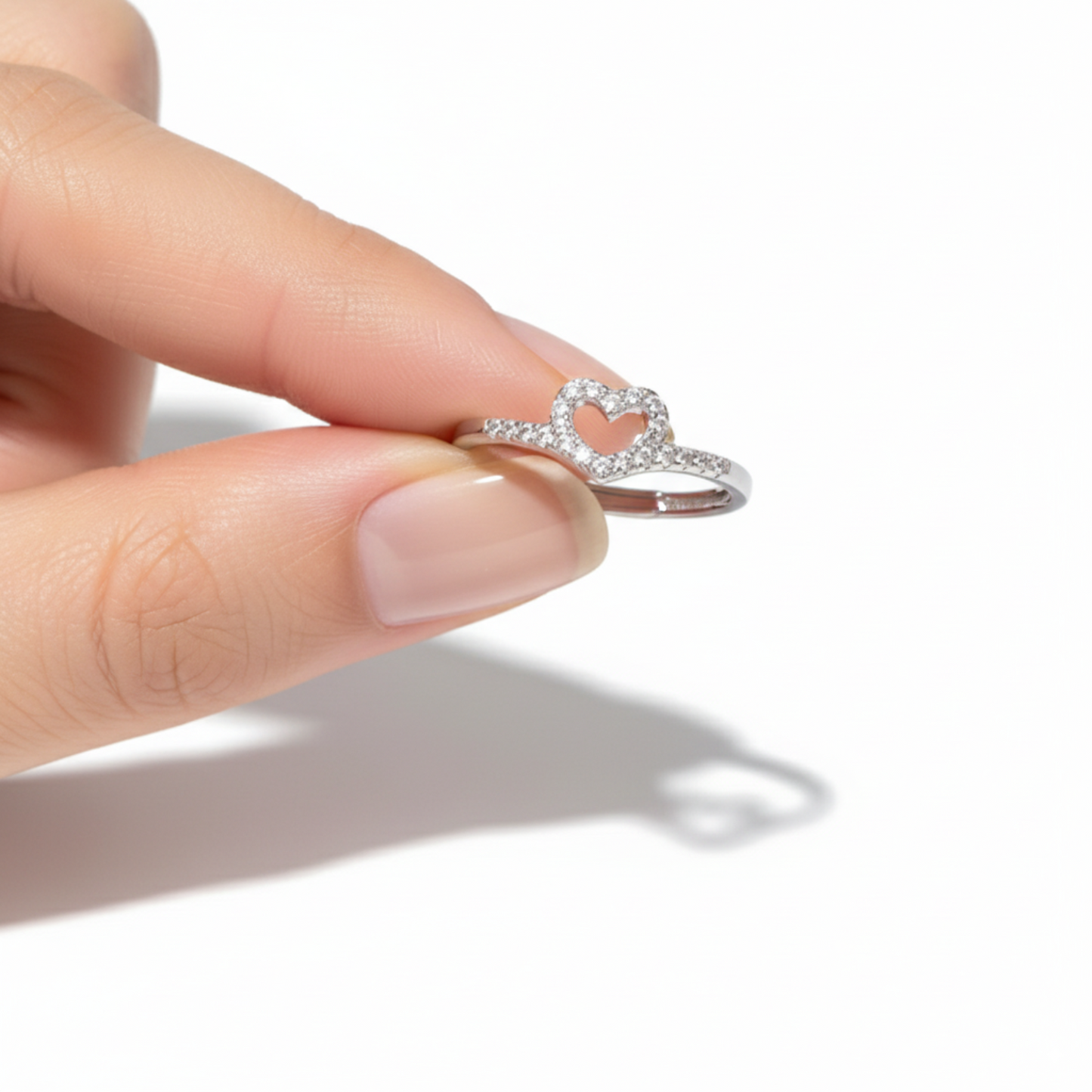 Regulowany pierścionek "Pure Love"