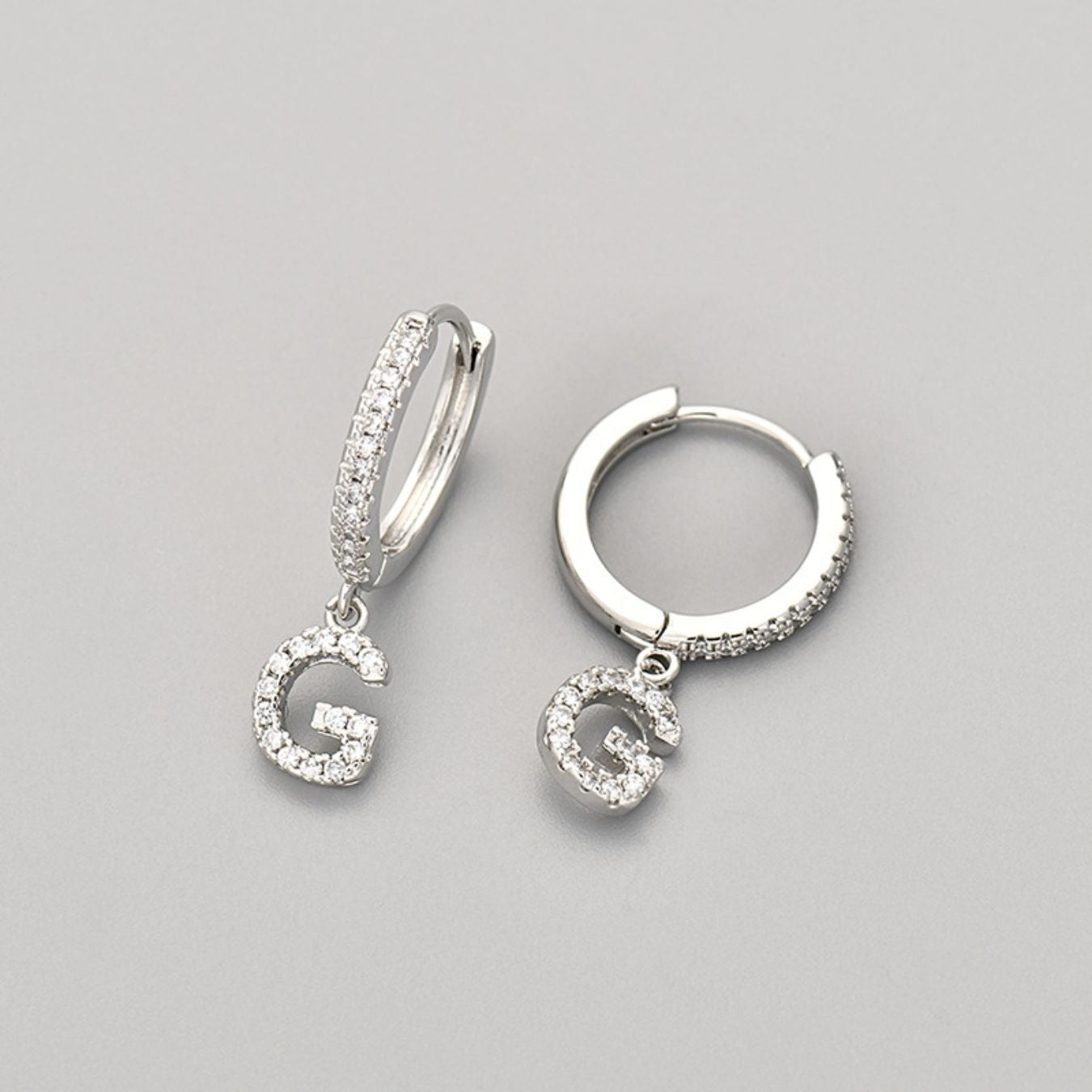 Kolczyki Initial "Crystal"