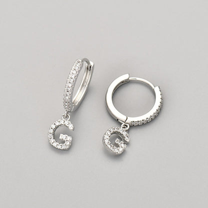 Kolczyki Initial "Crystal"