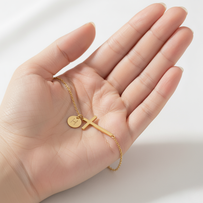 Bransoletka Initial "Cross"