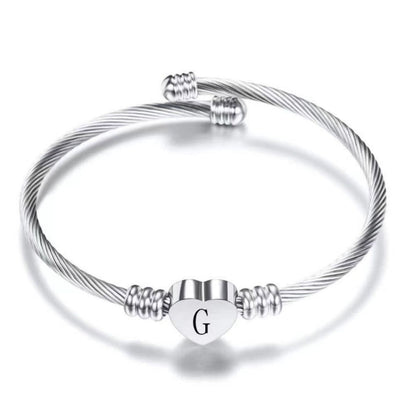 Bransoletka Initial "Heart"