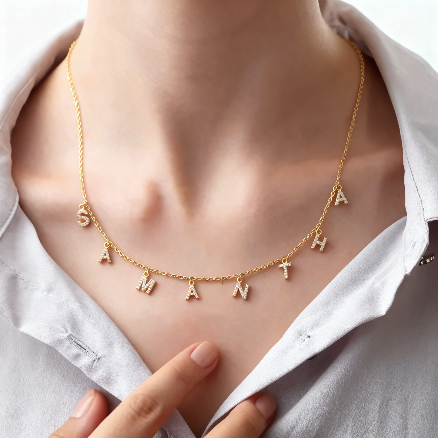 Naszyjnik z imieniem "Sparkles"