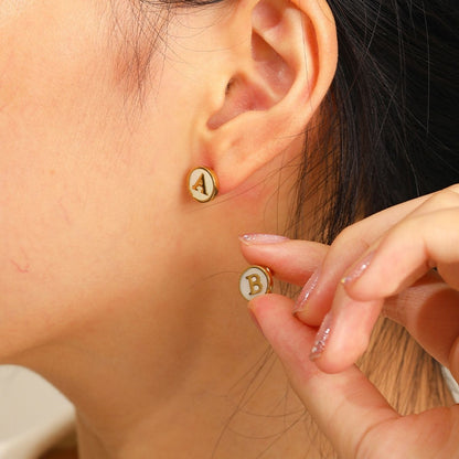 Kolczyki Initial "Vintage"