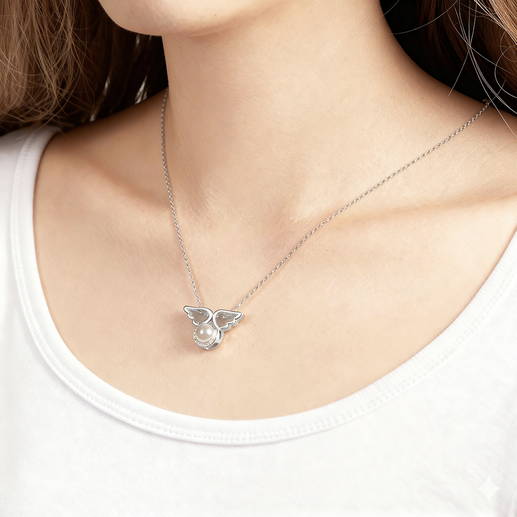 Naszyjnik z projekcją "Skrzydła Anioła"