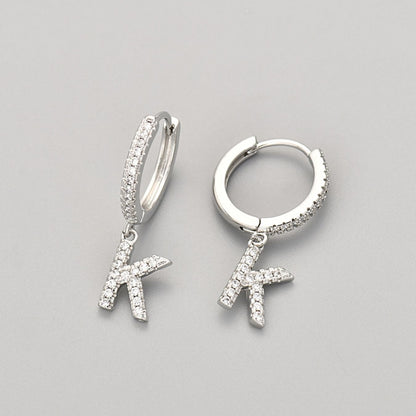 Kolczyki Initial "Crystal"
