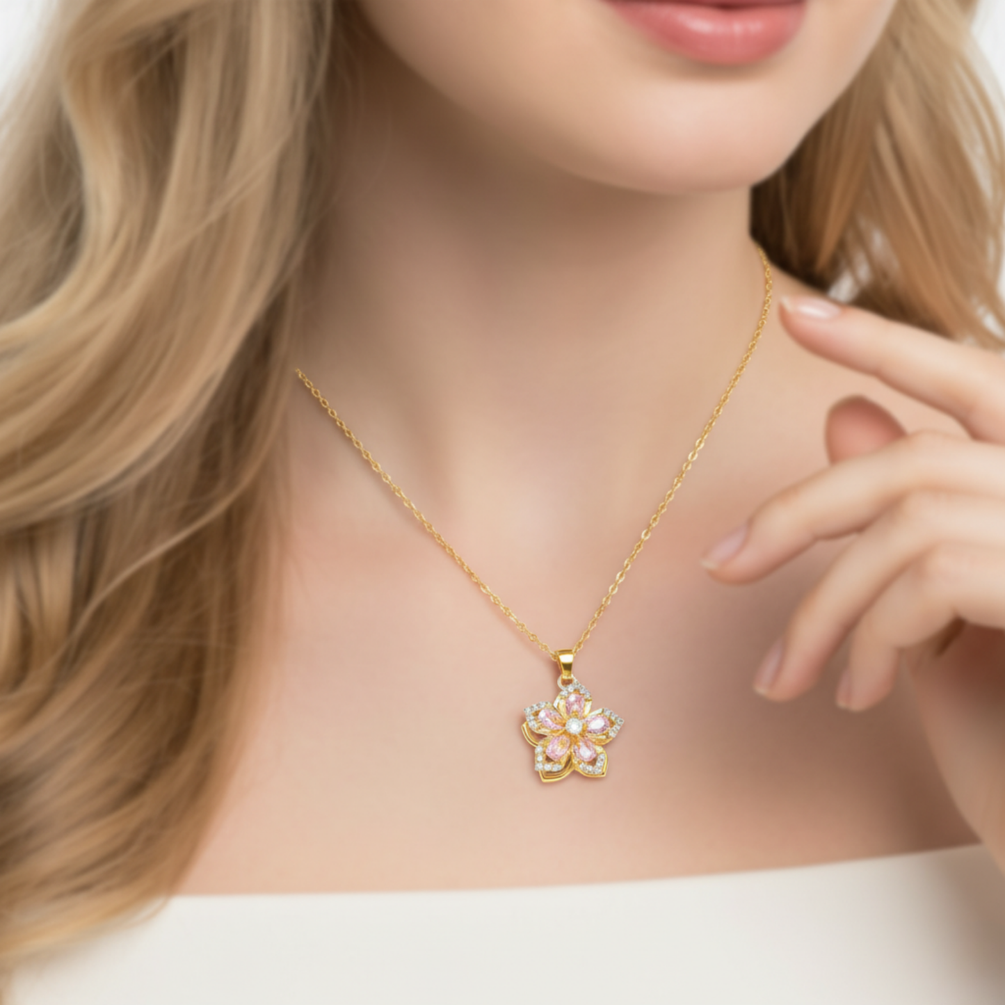 Naszyjnik "Twist & Bloom"