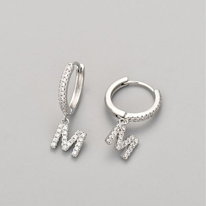 Kolczyki Initial "Crystal"