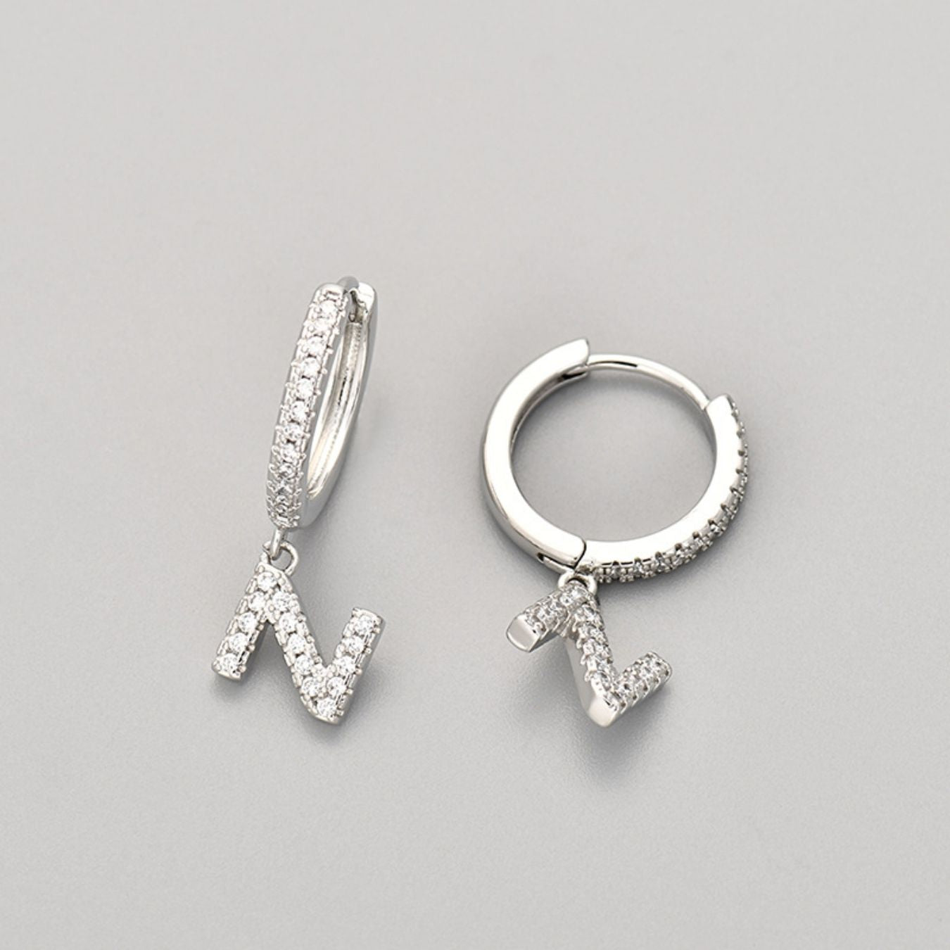 Kolczyki Initial "Crystal"