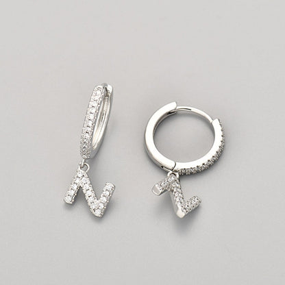 Kolczyki Initial "Crystal"