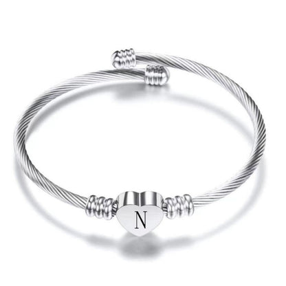 Bransoletka Initial "Heart"