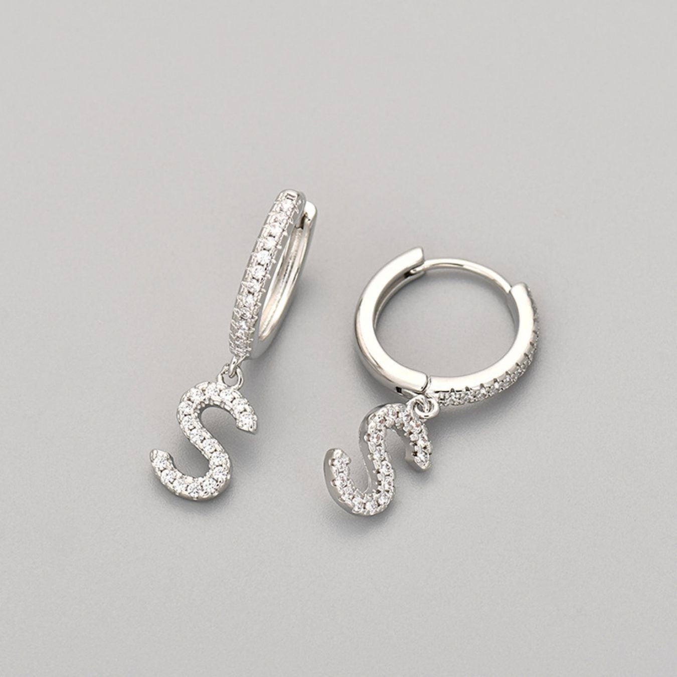 Kolczyki Initial "Crystal"