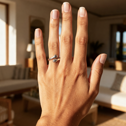 Regulowany pierścionek "Immortal Love"