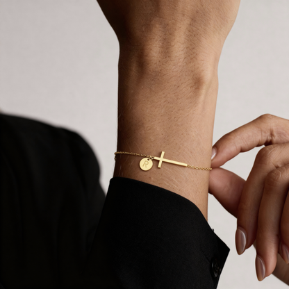 Bransoletka Initial "Cross"