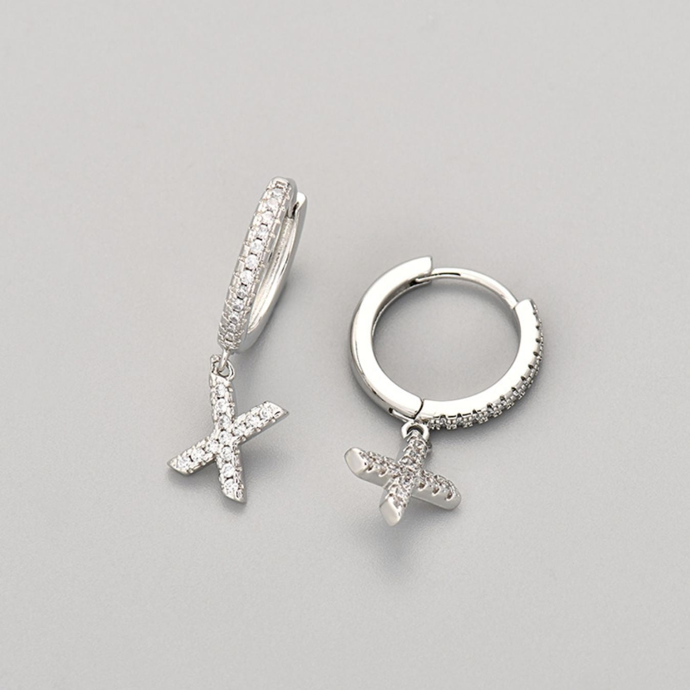 Kolczyki Initial "Crystal"