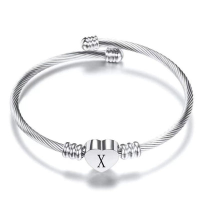 Bransoletka Initial "Heart"