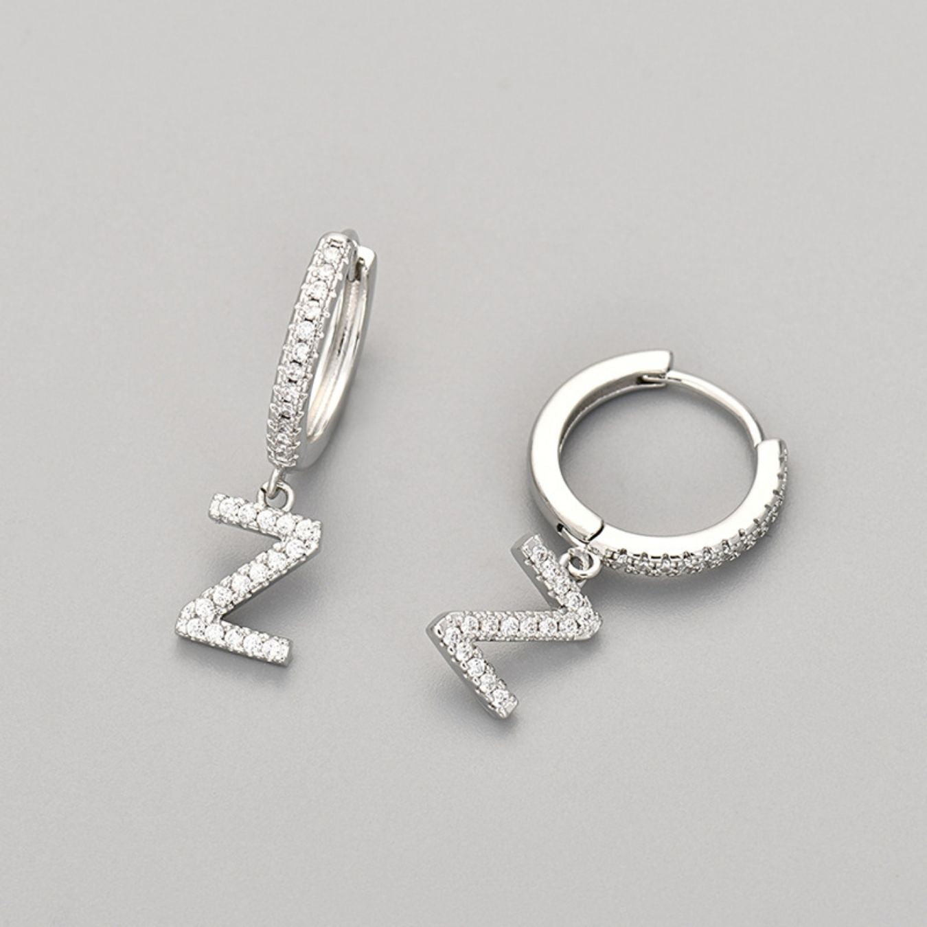 Kolczyki Initial "Crystal"