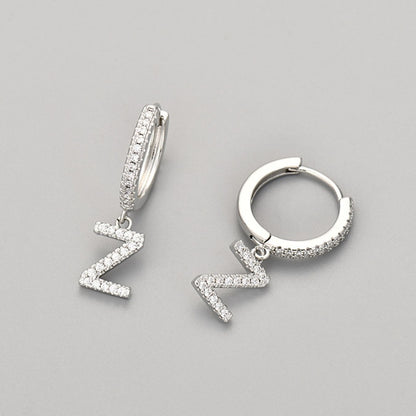 Kolczyki Initial "Crystal"