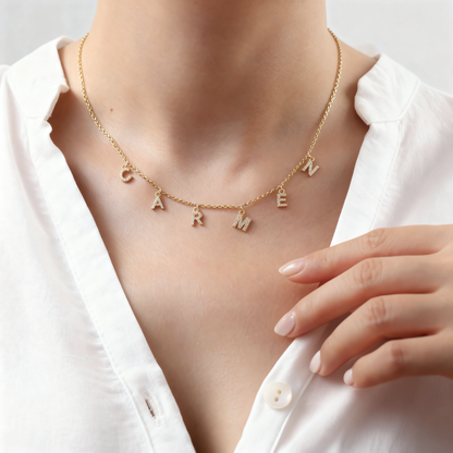 Naszyjnik z imieniem "Sparkles"