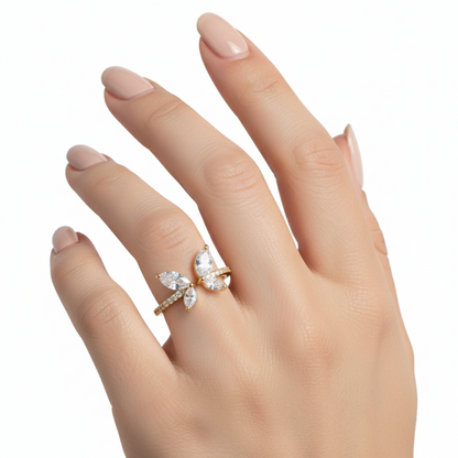 Regulowany pierścionek "Glowfly Ring"