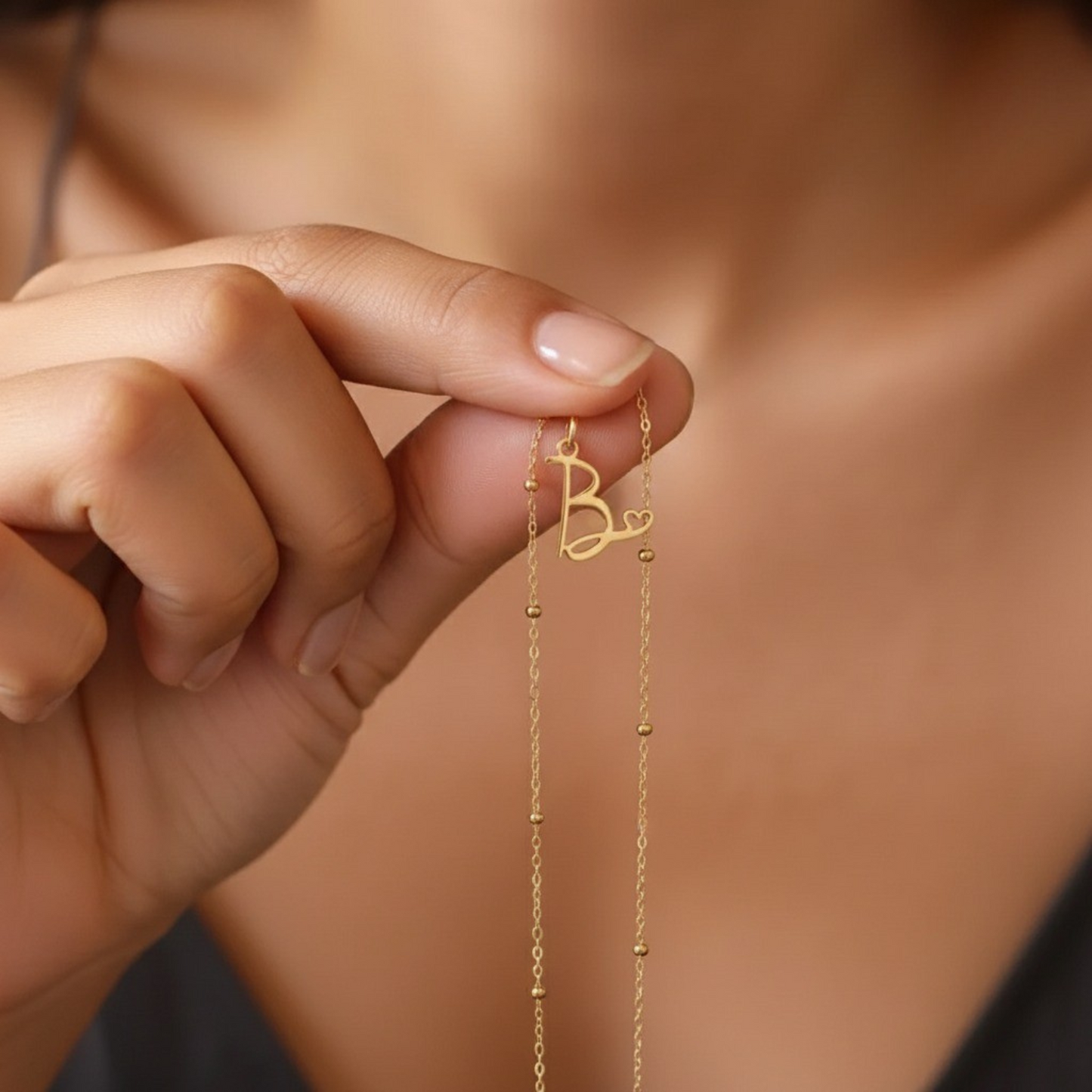 Naszyjnik Initial "Heart Love"