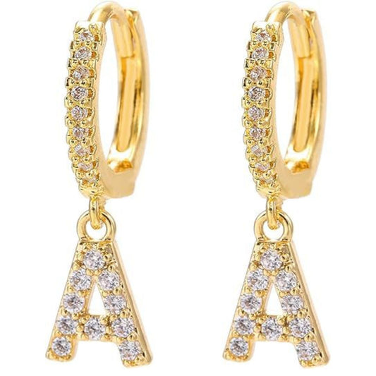 Kolczyki Initial "Crystal"