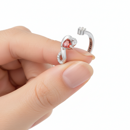 Regulowany pierścionek "Nieskończony Diament"