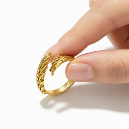 Regulowany pierścionek "Angel"