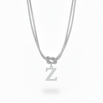 Naszyjnik z literą "Alphabet Knot"