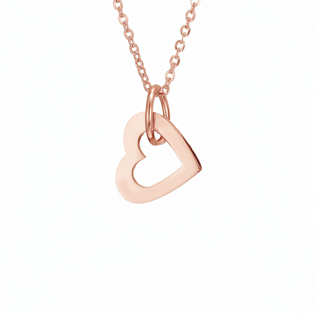 Naszyjnik z imieniem "Zagnieżdżone Serca"