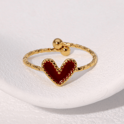 RICCARDI - BAGUE AJUSTABLE "Luna Heart" - Riccardi