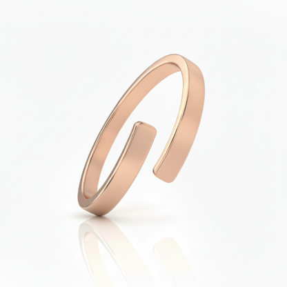 Regulowany pierścionek z literą "Dual Soul"